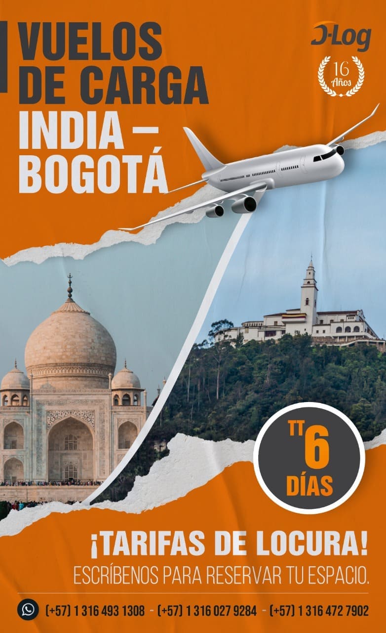 VUELOS DE CARGA INDIA - BOGOTÁ